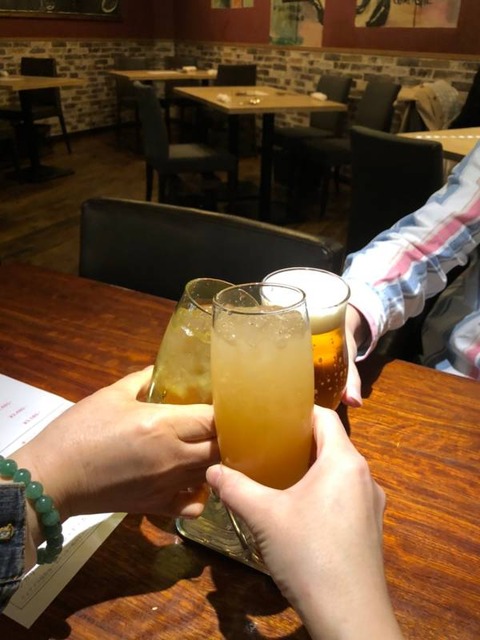 ブロン乾杯