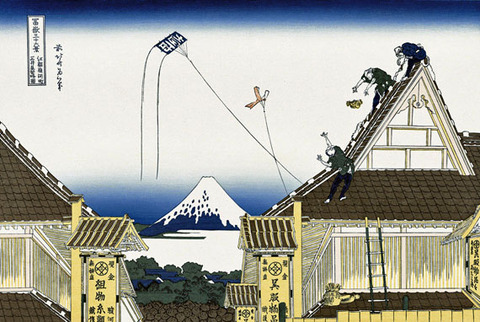 北斎江戸駿河町三井見世略図