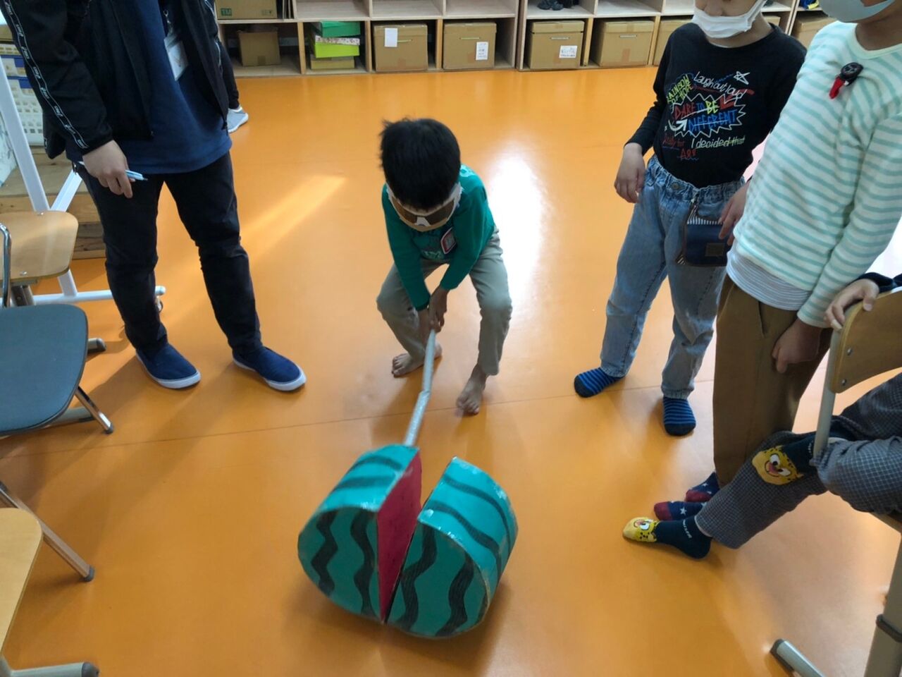 スイカ割りゲーム ひろか教室