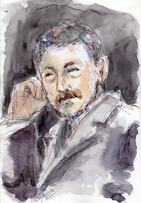 アインシュタインと夏目漱石 : 夢色彩々―水彩画、スケッチ帳