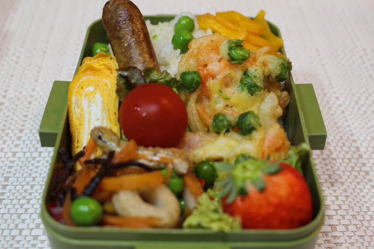 実えんどうたっぷり 弁当 かごっまおごじょ 西ひろみ のお気楽日記