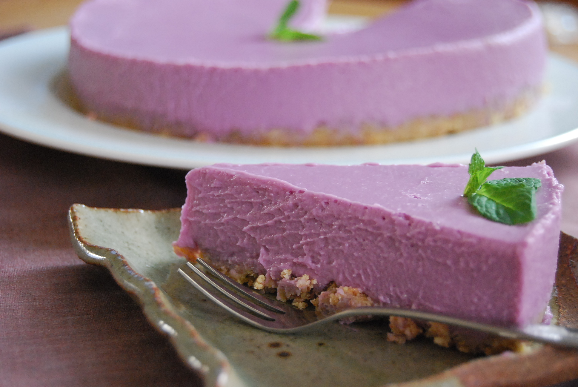 紫芋のチーズケーキ かごっまおごじょ 西ひろみ のお気楽日記