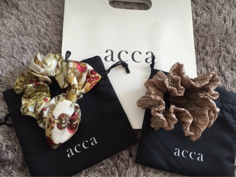  accaでお手軽アレンジ♡accaの春モノシュシュ新調しました♡