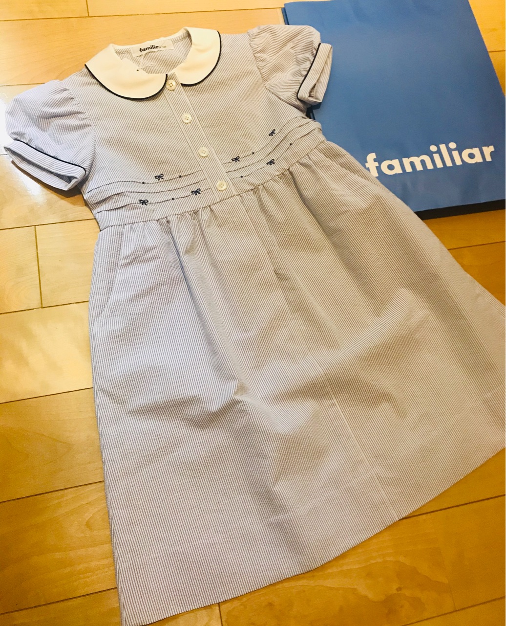 美品♡ファミリア familiar フォーマルワンピース　120cm 入学式