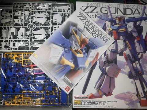 MG ZZガンダム Ver.Ka その2 | ランナー整理と切り出し : 積み、組み