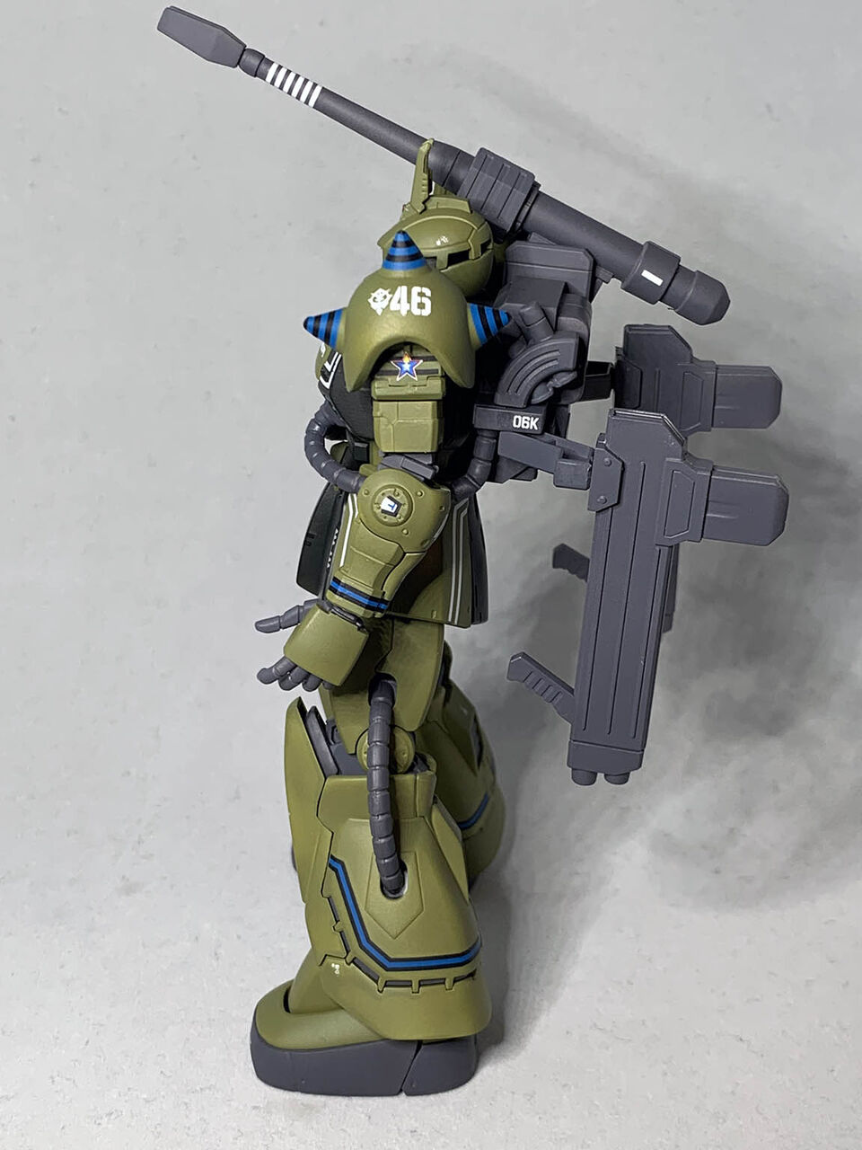 HG ザク・キャノン その7・完（2021年04月22日） : 積み、組み、塗る