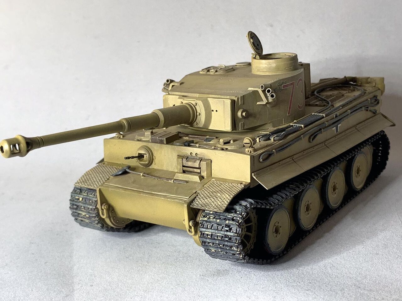 極初期型 タミヤティーガー 1 タイガー戦車 プラモデル 塗装 タミヤ 1