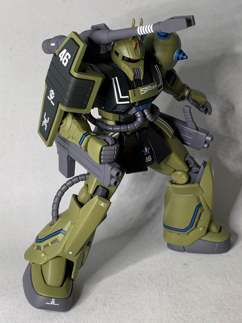 HG ザク・キャノン その7・完（2021年04月22日） : 積み、組み、塗る