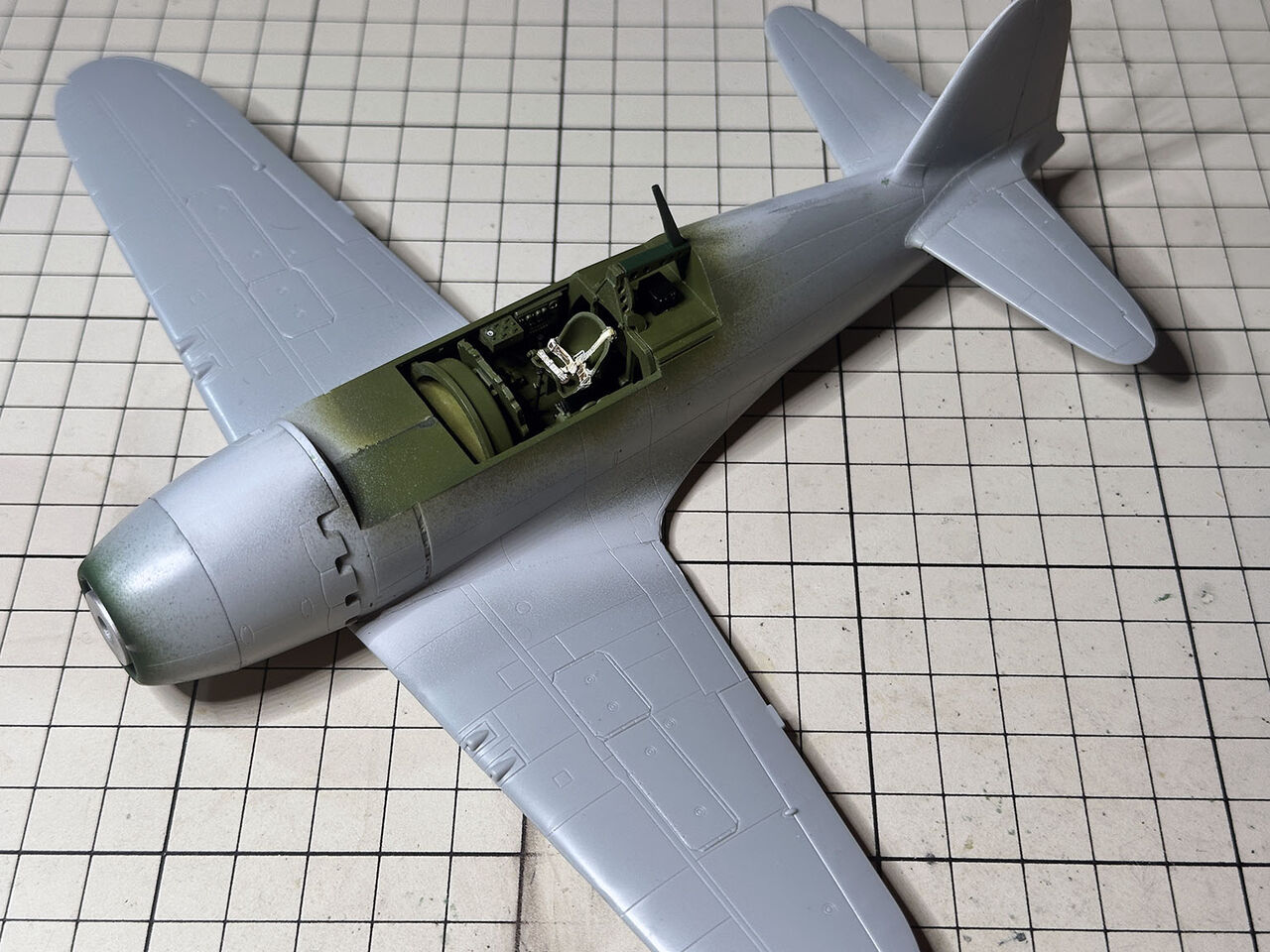 ハセガワ 1/48 雷電二一型 その4 | エンジン・キャノピー : 積み、組み