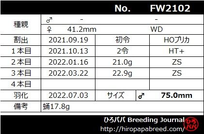 FW2102ラベル