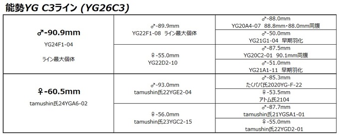 YG26C3ライン
