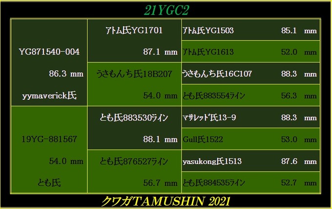 tamushin氏21YGC2