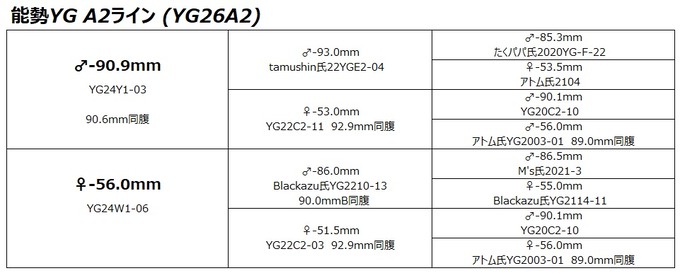 YG26A2ライン