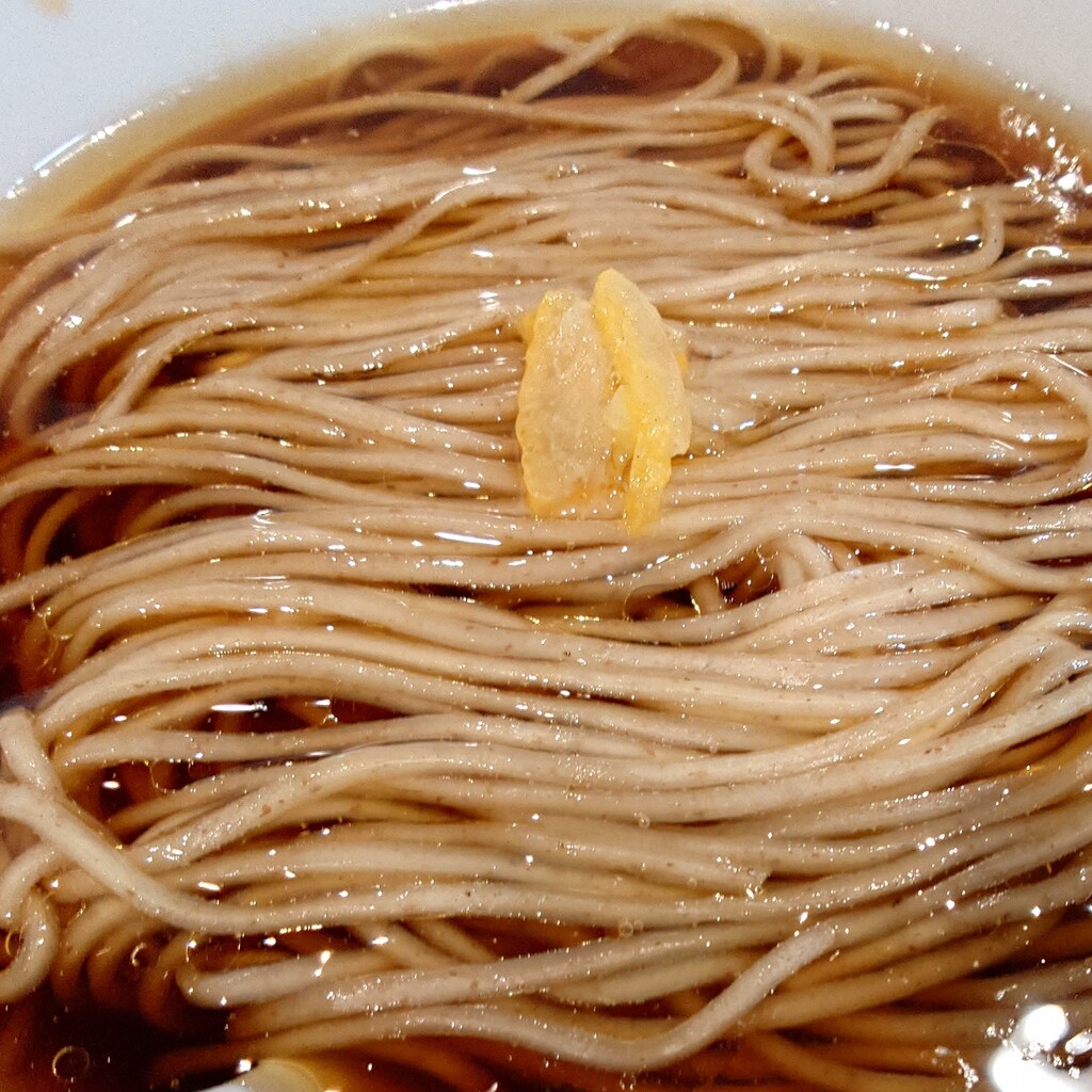 Noodle Dishes 粋蓮華【温かしわ天NOODLE醤油＋温玉キーマカレー