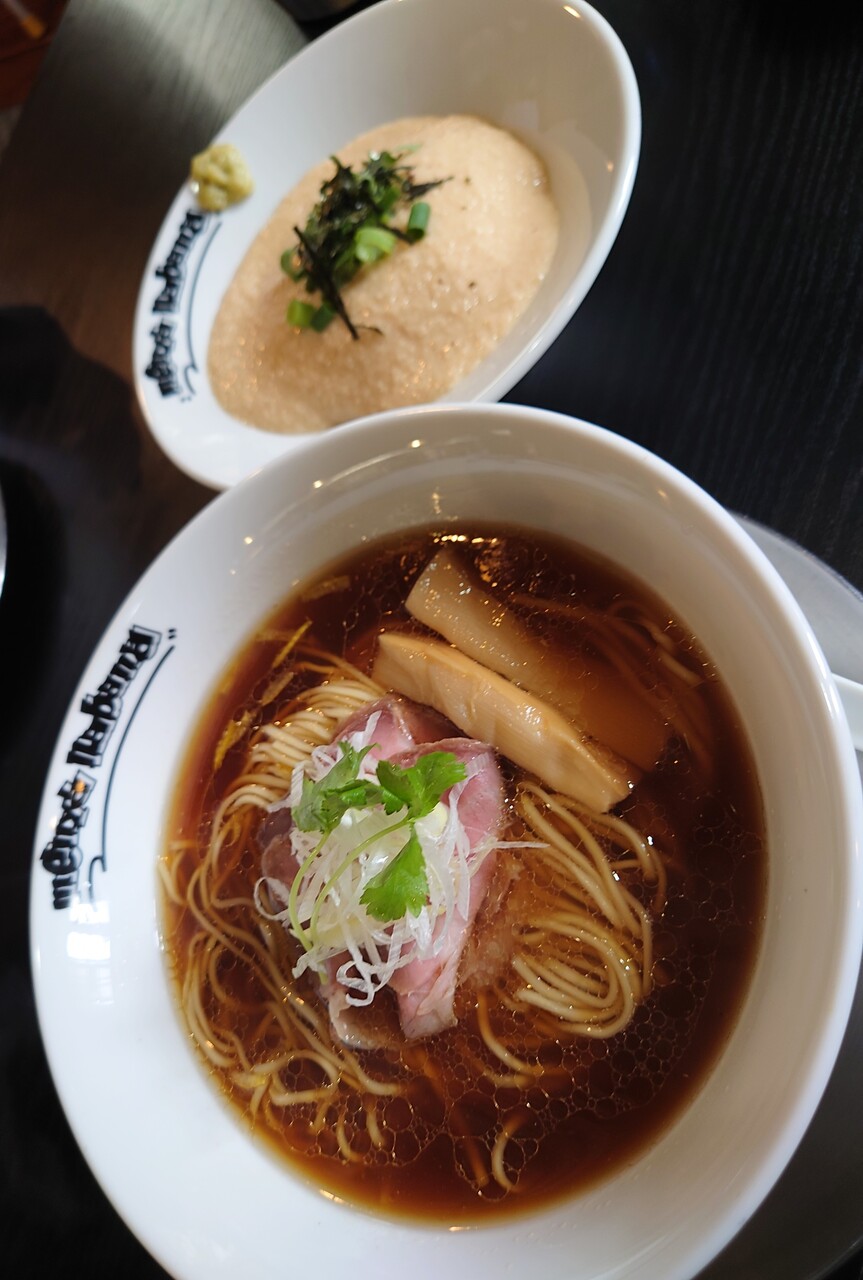 麺屋菜花奈 金目鯛のらーめん 醤油 平子出汁の大和芋ごはん 菊川市東横地 らぁめん大好きブログ ヒロ