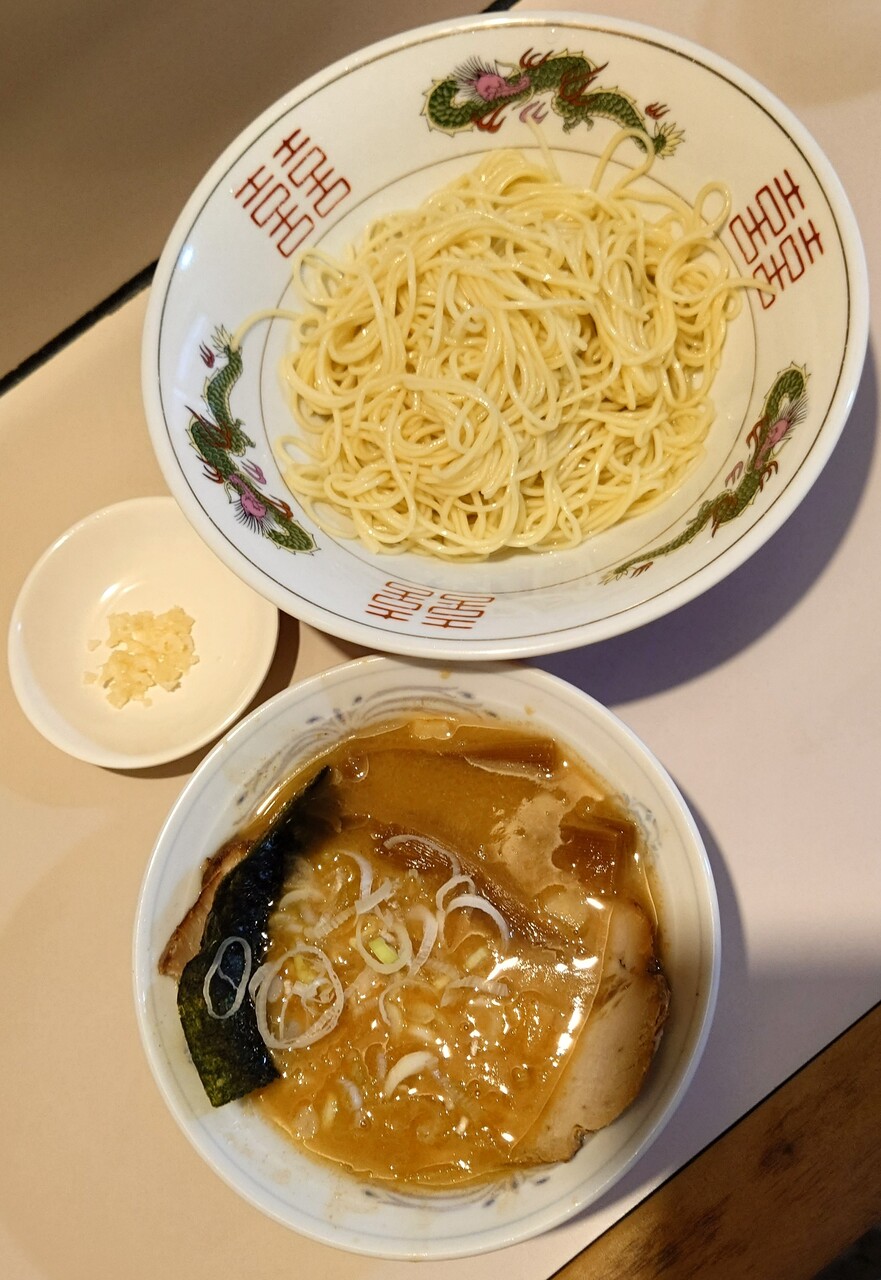 八五郎 八五郎【味噌にんにくつけめん＋餃子6個】＠磐田市中泉 : らぁめん