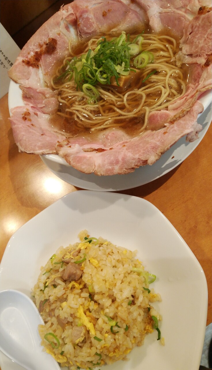 中華そば麓fumoto チャーシュー麺半チャーハンセット 大阪府枚方市岡本町 らぁめん大好きブログ ヒロ
