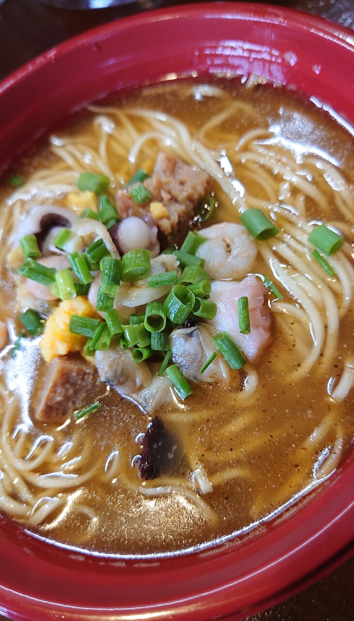 麺屋菜花奈 かつお系ラーメンスタンプラリー 菜花奈式かつおラーメン シーフードver 菊川市東横地 らぁめん大好きブログ ヒロ