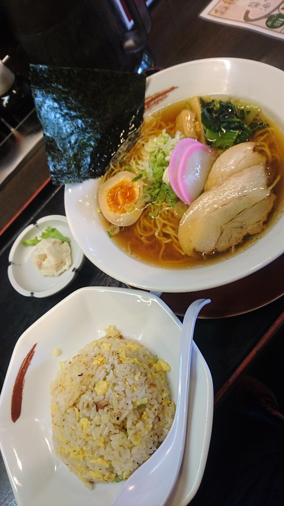 拉麺本家夢屋 西町店 炒飯セット 炒飯セット なつかしの中華そば 鳥取県鳥取市西町 らぁめん大好きブログ ヒロ