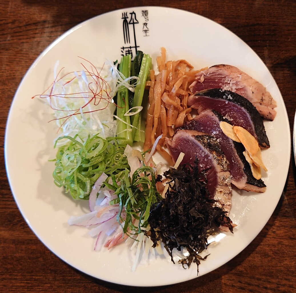 麺 S食堂 粋蓮 かつお系ラーメンスタンプラリー かつおたたき冷製潮かつおsoba ちょこっとトロロごはん 焼津市焼津3丁目 らぁめん大好きブログ ヒロ