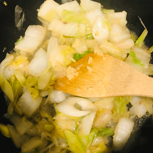 イワシ缶野菜蒸し2