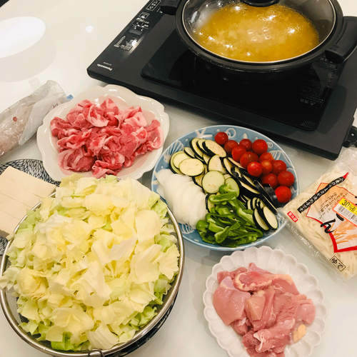 夕食カレー鍋１