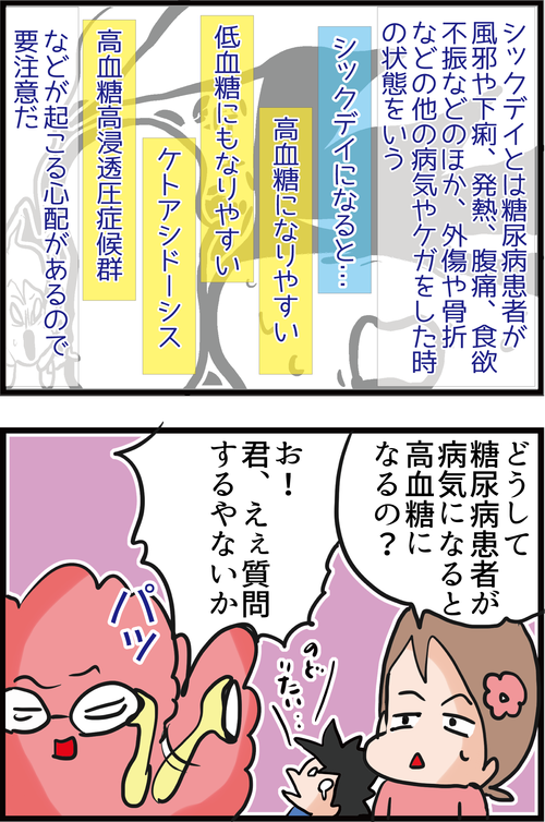 【シックデイの恐怖！】夫の血糖値がまたまたヤバイ事に…3