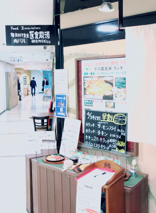 京橋-肉バル-医食同源店の前