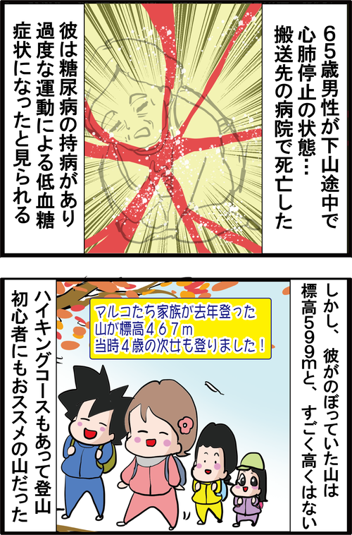 【血糖値】紅葉の山で糖尿病患者が急死!その理由とは…?2