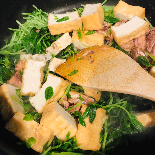 サバ味噌厚揚げ