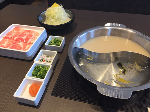 夕食ゆず庵しゃぶしゃぶ