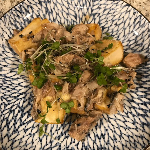 サバ缶厚揚げ