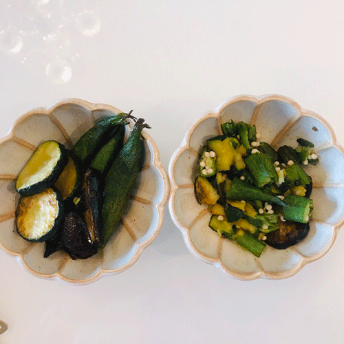 砕いた夏野菜
