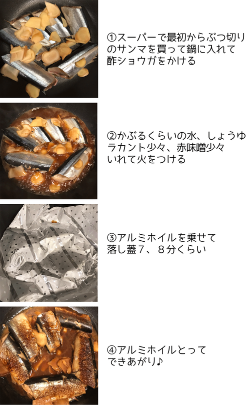 サンマ酢生姜煮