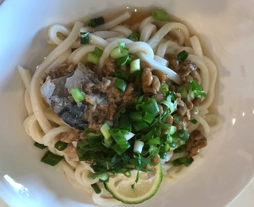 サバ缶低糖質うどん