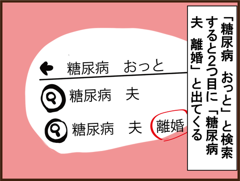 糖尿病、夫、離婚１