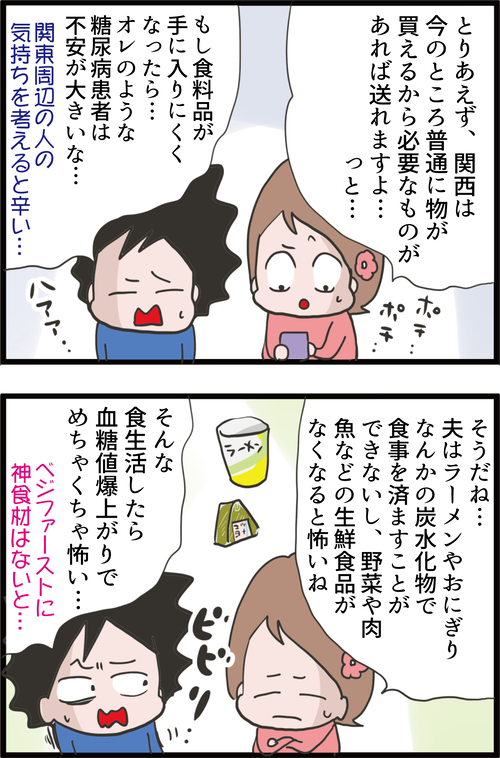 【新型コロナ】外出自粛要請で食料品の欠品を恐れる糖尿病夫だったが…2