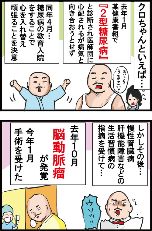 【高血糖】糖尿病でも3割が治療を放棄！？クロちゃんに学ぶ生活習慣病の恐怖…2