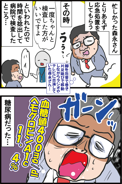 【血糖値】あわや足切断!?森永卓郎さんも危なかった糖尿病足病変の兆候とは…?2