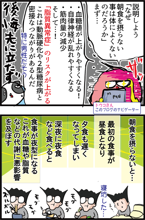 【血糖値】糖尿病だけじゃない！朝食を抜く人に起こる恐ろしい病気リスクとは…？３