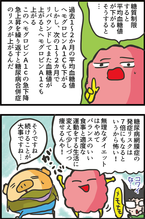 【血糖値】無理な糖質制限に要注意!むしろ合併症リスクを上げてしまうかもしれない…4