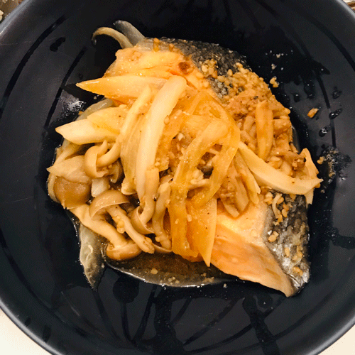 鮭のホイル味噌焼き完成