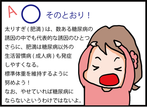 その思い込みが危険!糖尿病Q&Aクイズ(その2)6-1