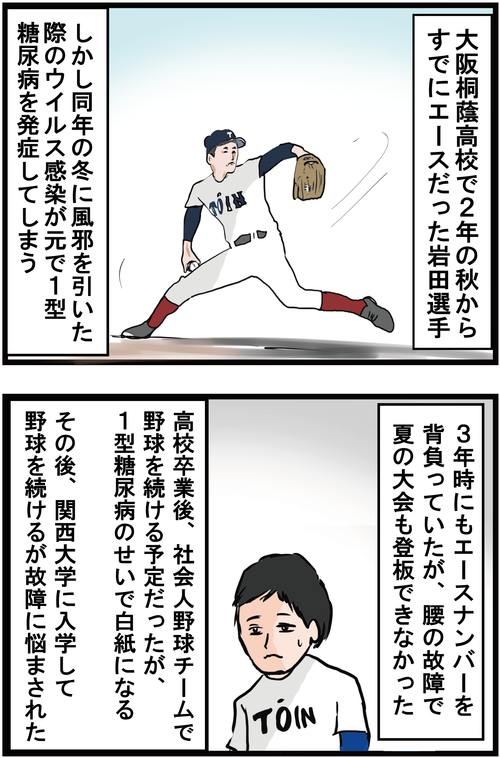 血糖値コントロールしながら戦うアスリート岩田稔選手に感動！２