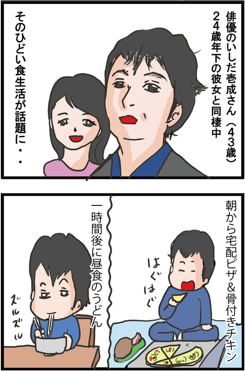 俳優・いしだ壱成の暴飲暴食ぶりがすごかった…1
