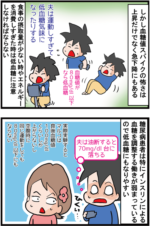 【血糖値スパイク】【血糖値スパイク】糖尿病患者に起こりやすい低血糖に要注意…！2