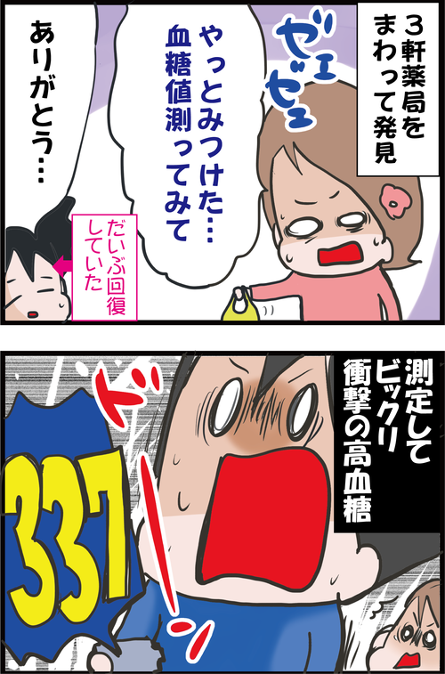 ショック！倒れていた夫の血糖値を測ってみたら…２