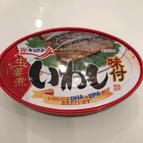 イワシ缶味付き