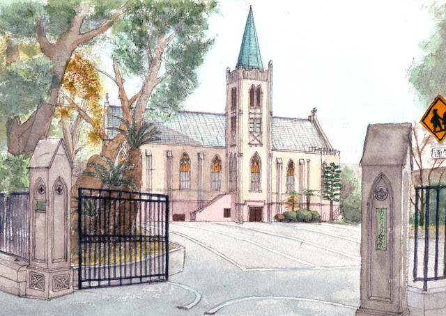 神奈川県 横浜市 山手カトリック教会 ひろしのあの町あの家