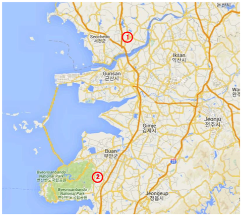 周留城位置MAP